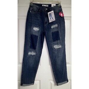 YMI DREAM COLLECTION  Mom Hybrid Jean Medium Wash Normcore Blue Size 5/27